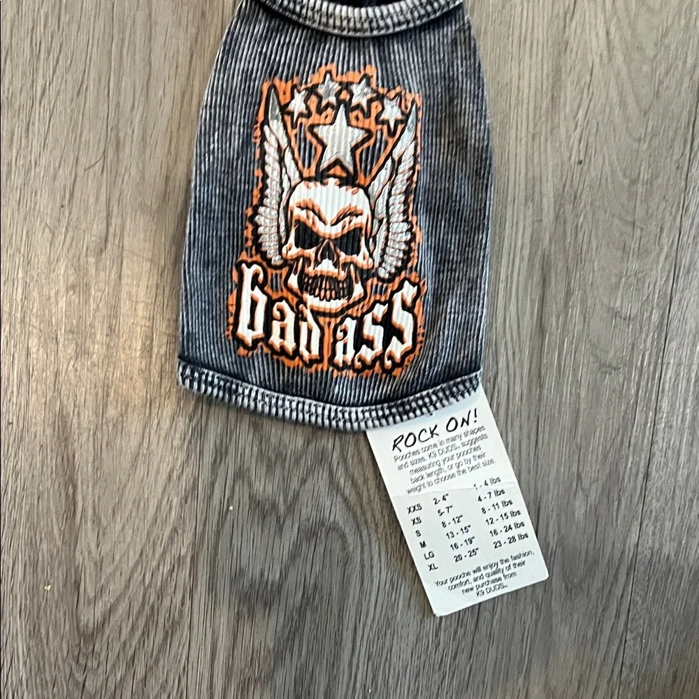 Edgy Skull Graphic Dog Shirt